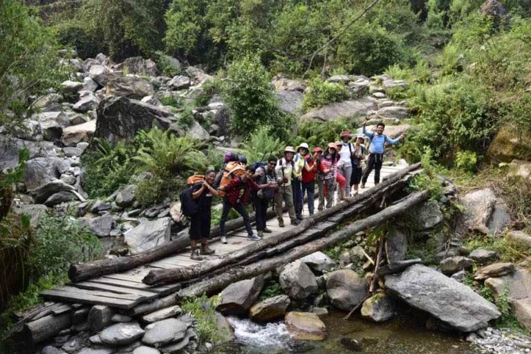 Traditional Bamboo bridge