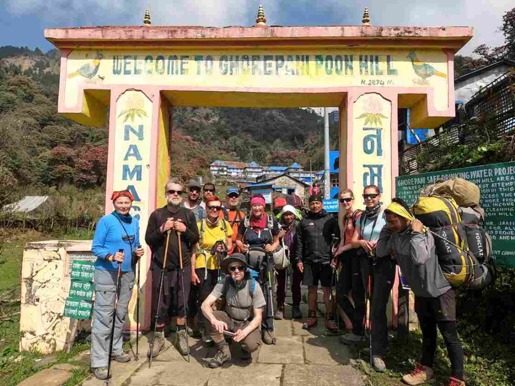 Ghorepani Village at 2800m