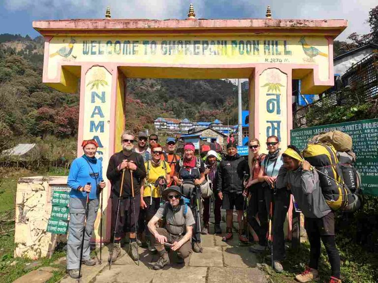 Ghorepani Village at 2800m