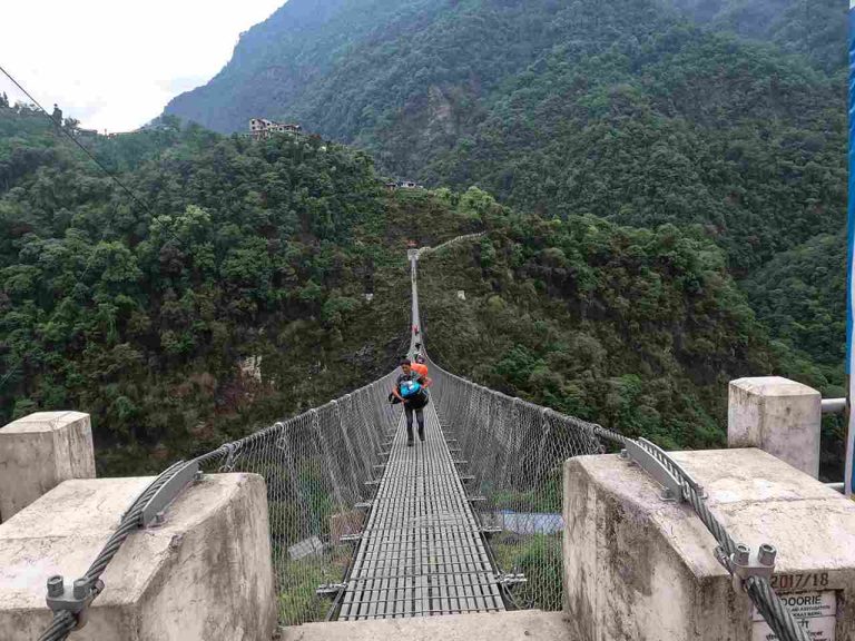 Jhinu suspension bridge