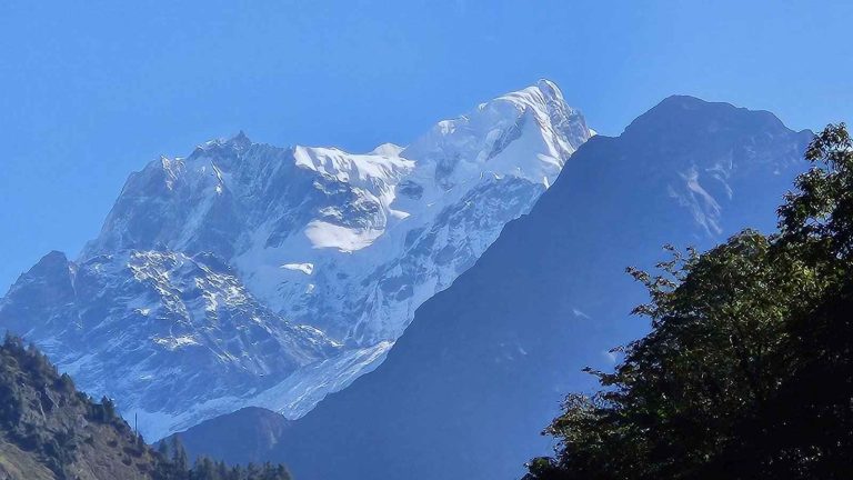 Lamjung himal from Besisahar