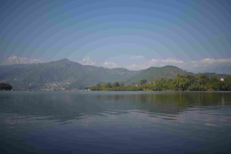 The view from Fewa Lake