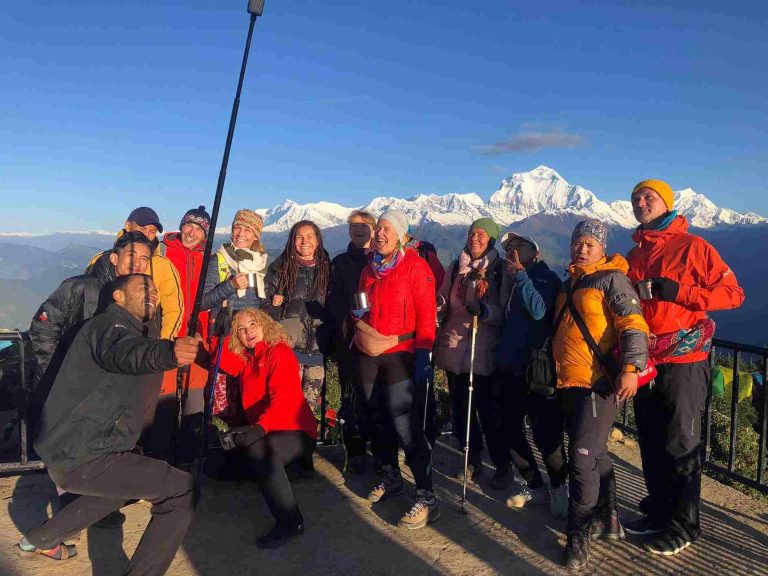 poon hill group selfie
