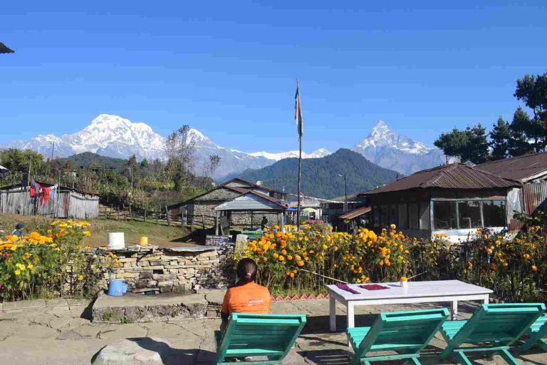 Pothana village of Annapurna himalaya
