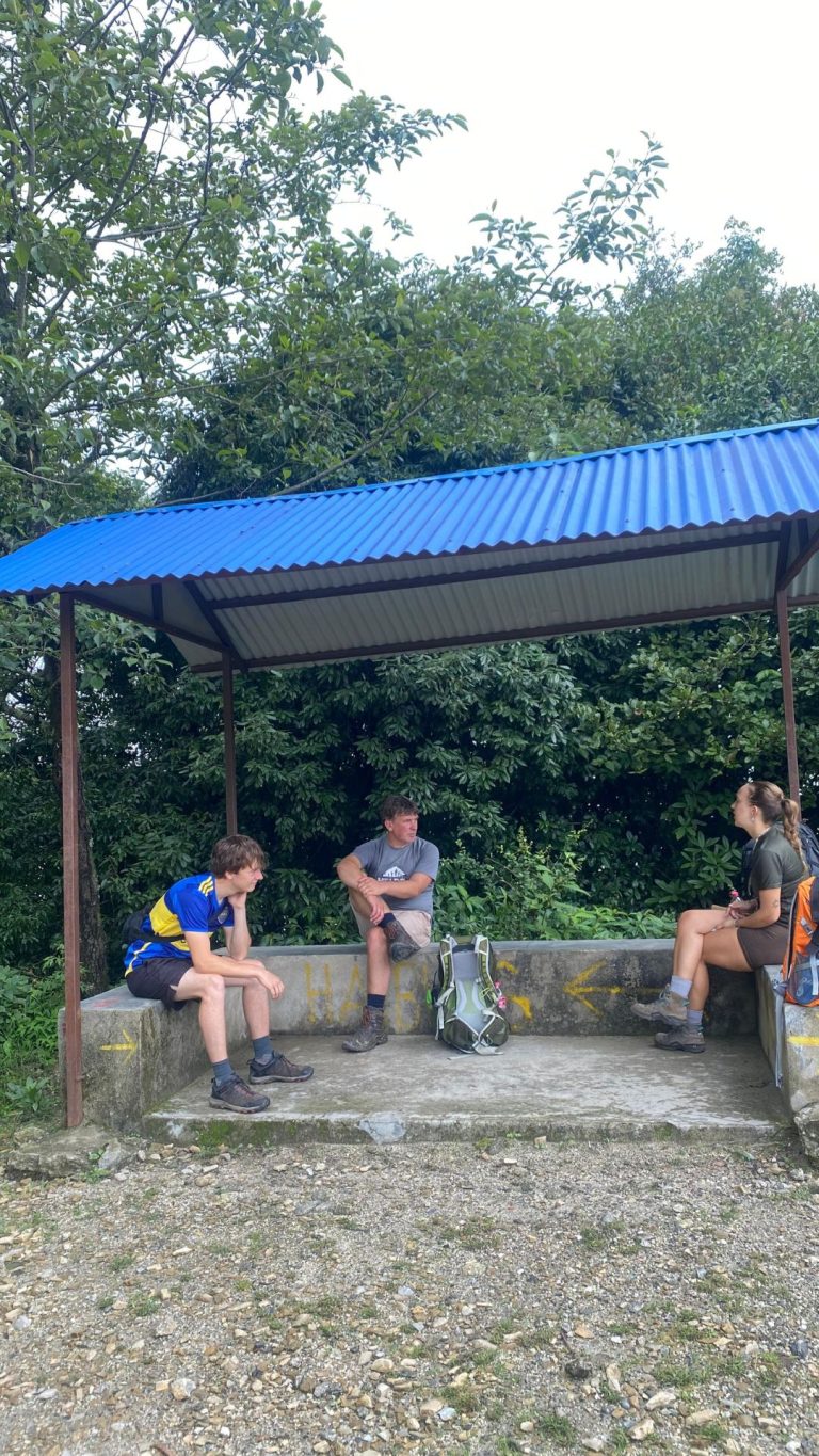 Hikers taking rest