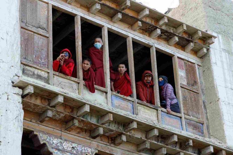 The monks Tiji festival