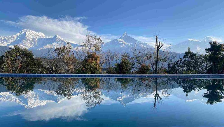The view from Pokhara