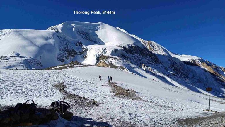 Wonderful view of Thorong peak.