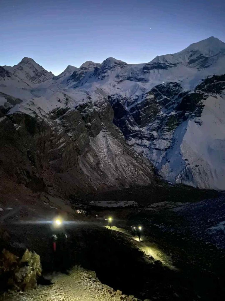 Scenic sights of Thorong Phedi