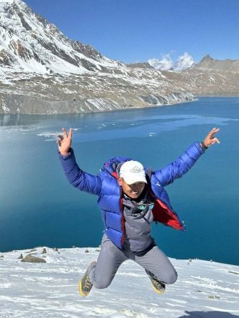 Khangsar Village To Tilicho Lake Trekker Dancing