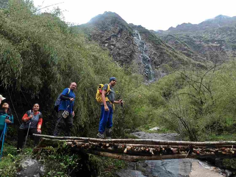 Wooden bridge from Bamboo