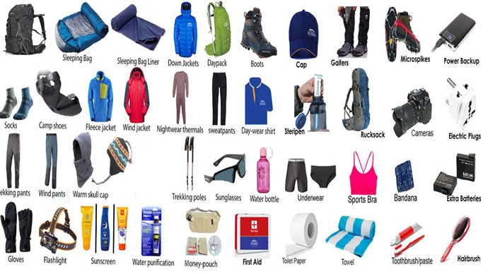 Climbing and Mountaineering Gear List