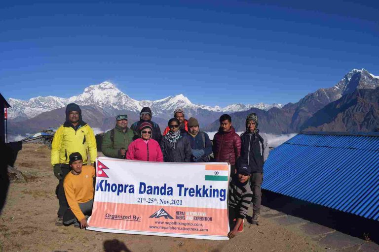 Group banner picture from Khopra Danda