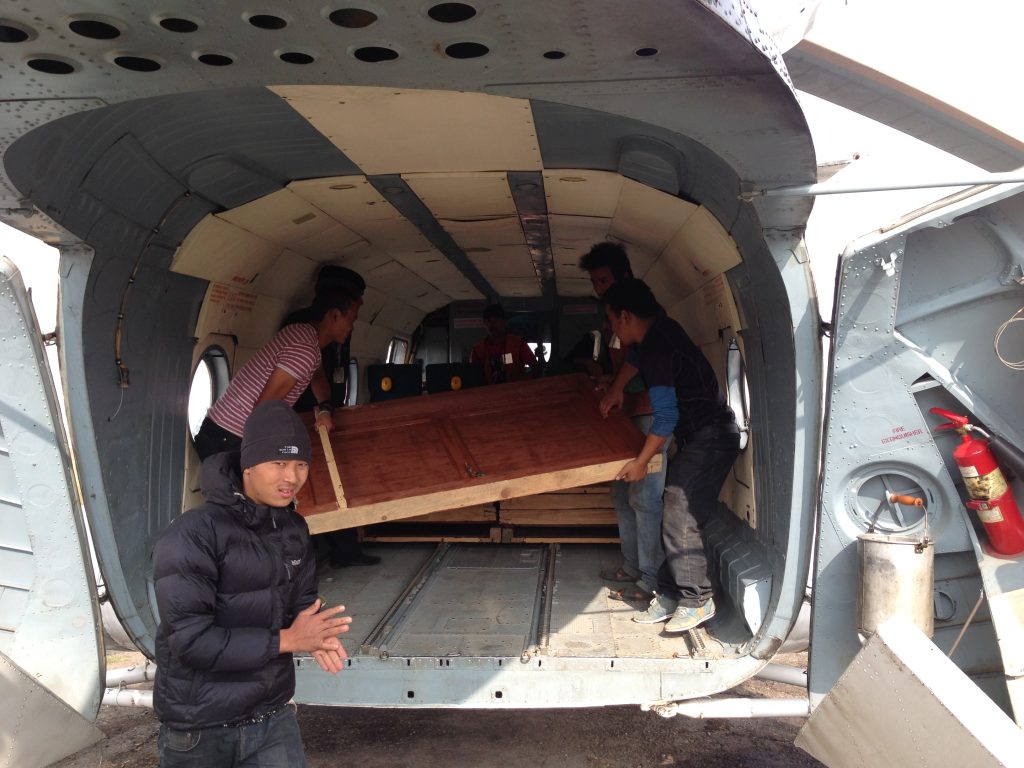 Doors on heli