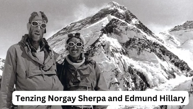 Tenzing Norgay Sherpa and Edmund Hillary
