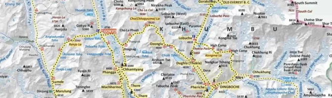 Everest Base Camp Trek Map