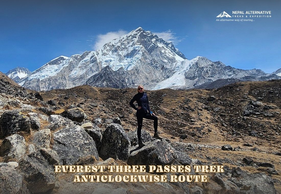 Everest Three Passes Trek Anticlockwise Route